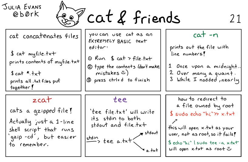 Julia Evans&rsquo; comic about cat
